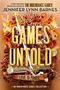 „#1 New York Times“, „Jennifer Lynn Barnes“, „Games Untold“, „Love is power“. Rosen, Schwert und Buch als Illustration.