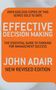 John Adair: Effective Decision Making (REV ED), Buch