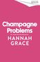 „Champagne Problems“ von Hannah Grace, Nr. 1 Sunday Times Bestseller, rosa Hintergrund, einfacher Stil.