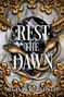 „REST THE DAWN“ und „MEGAN JAUREGUI ECCLES“. Goldene Schlangen schlängeln sich um einen funkelnden Edelstein auf ornamentaler Oberfläche., Buch