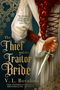 Buchtitel: "The Thief and the Traitor Bride" von V. L. Bovalino. Eine Hand hält einen kunstvollen Dolch.