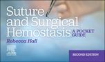 „Suture and Surgical Hemostasis: A Pocket Guide“, Rebecca Hall, Second Edition. Hintergrund: chirurgische Szene., Buch