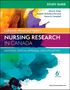 Text: "STUDY GUIDE", "NURSING RESEARCH IN CANADA", "6th EDITION". Abstrakte bunte Illustration, pastellfarbene Spritzer.