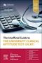 Text: "The Unofficial Guide to THE UNIVERSITY CLINICAL APTITUDE TEST (UCAT)". Stethoskop und Taschenrechner abgebildet., Buch