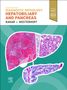 „Diagnostic Pathology Hepatobiliary and Pancreas“ in oranger und roter Schrift auf grünem Hintergrund; Mikroskopbilder der Leber und Bauchspeicheldrüse., Buch