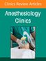 "Clinics Review Articles", "Anesthesiology Clinics"; Arzt hält eine Anästhesiemaske über Patientengesicht.