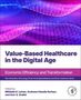 "Value-Based Healthcare in the Digital Age" in großen Buchstaben, violett-blauer Hintergrund mit einem digitalen Muster., Buch