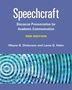 „Speechcraft: Discourse Pronunciation for Academic Communication, 2nd Edition“ von Wayne B. Dickerson und Laura D. Hahn. Blaues Cover mit abstraktem Muster in Grün und Blau.
