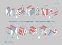 "MAKING MARKS" in großen Buchstaben, gestaltet als abstrakte Architekturformen. Darunter: "ARCHITECTS’ SKETCHBOOKS – THE CREATIVE PROCESS".