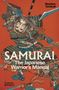 "Samurai: The Japanese Warrior's Manual" von Stephen Turnbull. Illustration eines Samurai in Rüstung auf rotem Hintergrund., Buch