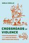 Text: "Adela Cedillo, Crossroads of Violence: Counterinsurgency and the War on Drugs in Northwestern Mexico." Illustration: bewaffneter Soldat.