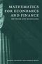 Martin Anthony: Mathematics for Economics and Finance, Buch