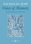 Nicholas Maw: Maw, N: Voices of Memory, Noten