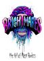 "BRIGHTMARES" oben, "the Art of Alex Pardee" unten. Buntes, surrealistisches Gesicht mit frei schwebendem Gehirn.