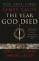 "THE YEAR GOD DIED" von James Lacey. Dornenkrone umschlingt Schwert. Gemälde am unteren Rand., Buch