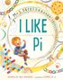 Ein Junge isst Kuchen. Der Text lautet: "I LIKE Pi" umgeben von bunten Formen und Zahlen., Buch