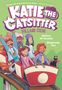 Titel: "Katie the Catsitter: Villain Con". Personen fahren in einer Achterbahn freudig mit ihren Katzen.