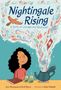 „Nightingale Rising“, „Power to the People“, „Dignity Humanity Liberty“. Illustration: Mädchen, Vogel, Teekanne, Rauch.