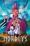 "Journey to the Magical North. Nordlys. Malin Falch. Book Two." Eine Illustration mit Figuren in einer nordischen Landschaft., Buch