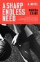 "A Sharp Endless Need", Roman von Marisa Crane, Zitat von Hanif Abdurraqib. Schwarz-weiß Foto mit Basketball.