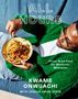 "ALL HOURS. Crazy Good Food for Whatever, Whenever. KWAME ONWUACHI WITH JOSHUA DAVID STEIN." Mann in grünem Pullover isst Pasta., Buch