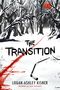 "The Transition", von Logan-Ashley Kisner, vor winterlichem Wald, roter Weg, gebrochener Hockeyschläger, rote Augen im Hintergrund.