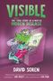 „Visible: Sort of the true story of a not-so hidden disease“ von David Soren. Zwei bunte Kreaturen an einem Automaten., Buch