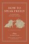Titel: "How to Speak Freely". Text zu freier Rede. Illustration von Sokrates und anderen Figuren., Buch