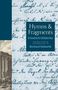 "Hymns & Fragments - Friedrich Hölderlin, translated by Richard Sieburth." Hintergrund: Handschrift, links antike Ruine., Buch