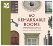 Text: "60 Remarkable Rooms of the National Trust. Introduction by Michelle Ogundehin." Collage aus dekorativen Elementen., Buch