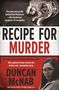 "Recipe for Murder", Buchcover von Duncan McNab. Oben Knoblauch und Pilze, unten Frau mit Brille.