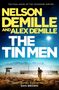 Titel: "THE TIN MEN". Autoren: Nelson und Alex DeMille. Zitat: "Nelson DeMille is a true master" - Dan Brown. Ein Mann in Wüste.