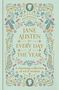 Tara Richardson, "JANE AUSTEN for EVERY DAY of THE YEAR", florales Design mit Pfauen und Silhouette., Buch