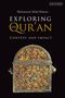 Text: "Muhammad Abdel Haleem, EXPLORING THE QUR'AN, CONTEXT AND IMPACT, I.B.TAURIS." Verzierter Kasten mit komplexen Mustern.