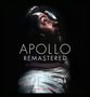 „APOLLO REMASTERED. THE ULTIMATE PHOTOGRAPHIC RECORD. ANDY SAUNDERS.“ Ein Astronaut schaut nach oben.