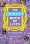 "The Friends Book of Lists" in gelbem Rahmen vor lila Hintergrund, umgeben von ikonischen Illustrationen und Momenten der Serie.