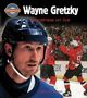 Texte: "Wayne Gretzky", "Greatness on Ice". Oben links ein rundes Logo. Im Vordergrund ein Eishockeyspieler.