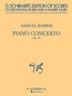 Samuel Barber (1910-1981): Piano Concerto, Op. 38, Noten