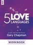 "The 5 Love Languages® Workbook" von Gary Chapman, #1 New York Times Bestseller. Violetter Hintergrund mit Lichtpunkten.