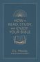 Titel: "HOW to READ, STUDY, and ENJOY YOUR BIBLE". Autor: "D.L. Moody". Zeichnung eines geöffneten Buches darunter.