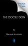 Text: "Cover to be revealed soon! THE DOCILE DON by George Anastasia." Schwarzes Cover, Logo mit blauem "k".