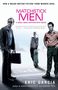 „Matchstick Men“, ein Roman über Betrüger. Drei Personen, einer mit einem Koffer, eine mit Skateboard.