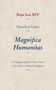 Text: "Pope Leo XIV. Encyclical Letter. Magnifica Humanitas. On Safeguarding the Human Person in the Time of Artificial Intelligence.", Buch