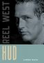"Reel West", "HUD", "James Mayo". Schwarz-weiß-Porträt eines Mannes mit intensiven Blick, nasses Haar, rauer Ausdruck., Buch