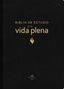 Vida: Rvr60, Biblia de Estudio de la Vida Plena, Edición Clásica, Piel Fabricada, Negro, Palabras de Jesús En Rojo, Comfort Print, Buch