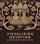 "VISUALIZING DEVOTION: JAIN EMBROIDERED SHRINE HANGINGS" scheibt über ein reich gesticktes Motiv mit Figuren in einem Boot., Buch