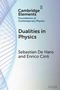 „Dualities in Physics“ von Sebastian De Haro und Enrico Cinti. Titelblatt mit abstraktem, wellenförmigem Design., Buch