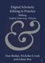 Text: "Digital Scholarly Editing in Practice: Making Oxford University Voltaire." Namen: Dan Barker, Nicholas Cronk, Glenn Roe. Cover mit großem '&' Symbol., Buch
