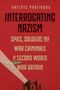 "INTERROGATING NAZISM. Spione, Soldaten und Kriegsverbrecher im Zweiten Weltkrieg in Großbritannien." Rote Buchabdeckung mit schwarzem Text und Silhouetten von vier Personen unten., Buch