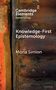 Mona Simion: Knowledge-First Epistemology, Buch